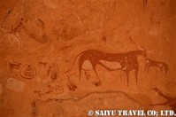 マンダゲリ ウシと遊牧民のテント