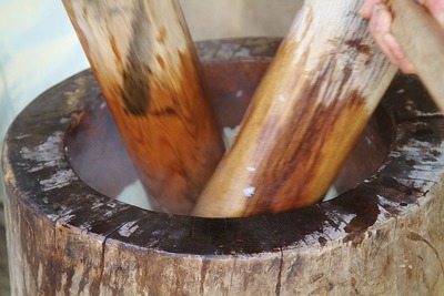 貝泊・新春もちつき大会1