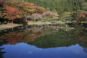 秋の白水阿弥陀堂