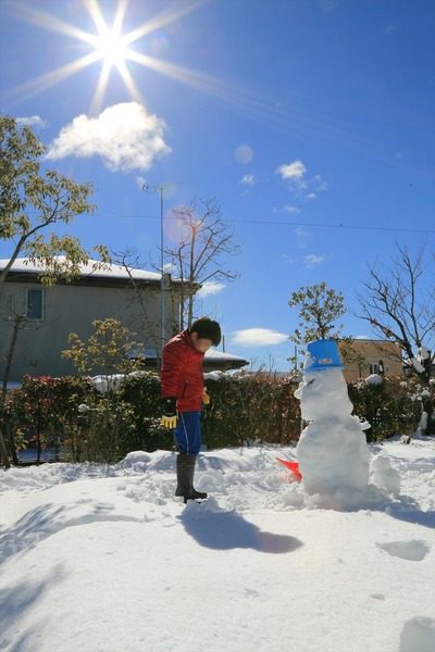 我が家の雪だるま