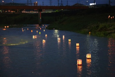 夏井川の灯篭流し２