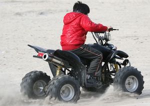 砂浜を駆ける!