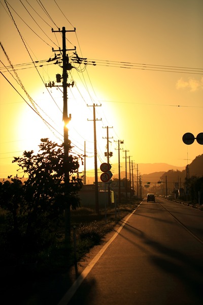 秋の夕暮れ時2