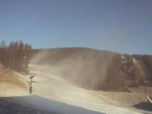 １１月２９日のグランデコ・スキー場の朝