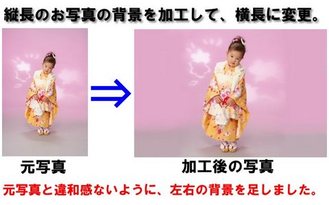 オリジナルラベルの写真加工1