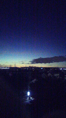 夕暮れ