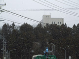 帰りは猛烈な雪