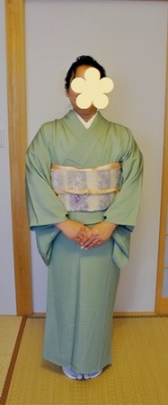 鮫小紋で卒業式へ (1)