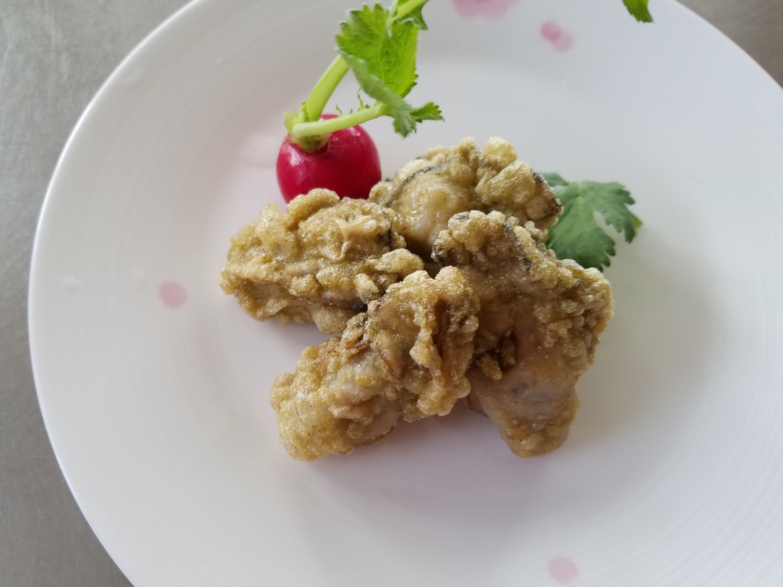 牡蠣のカレー風味カリカリ揚げ