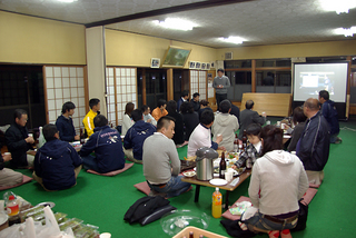 場所文化フォーラム懇親会の様子