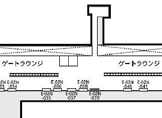 羽田第二旅客ターミナル2階出発コンコース 拡大