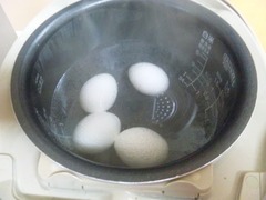 炊飯器で温泉卵