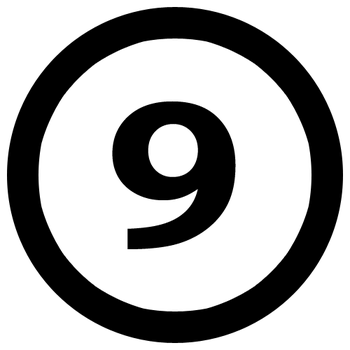 9NumberNineInCircle