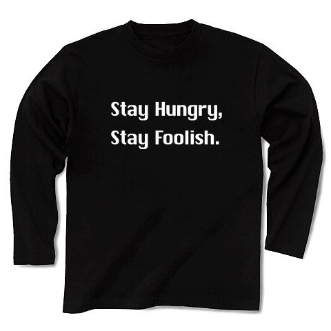 �ڥ���֥��Υ�å������򤤤Ĥⶻ�ˡġۥ��ԡ��륷�꡼�� Stay Hungry, Stay Foolish.(Chicago ��ver) ĹµT����� Pure Color Print(�֥�å�)�ڥ���֥�̾��T����ġ�