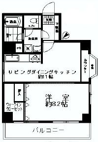 シティーコープ築地栄寿間取り図