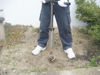 らせん杭抜き器を作りました : 株式会社 サンエー