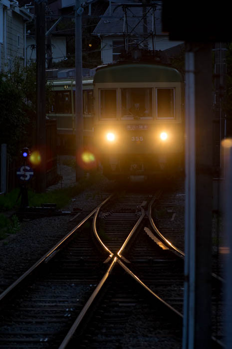 江ノ電@稲村ヶ崎駅