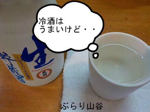冷酒を呑んでダウン