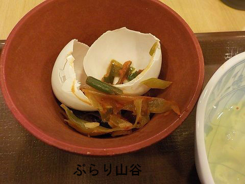 ねぎキムチのネギを除ける