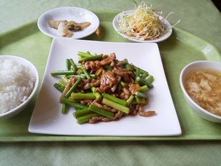 ニンニクの芽の炒めもの