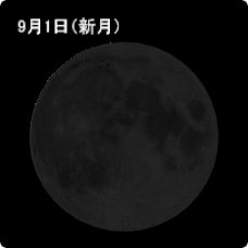 9月の月の見え方
