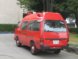 消防署のワゴン車