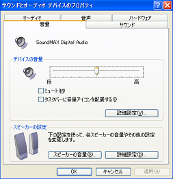 音のボリューム