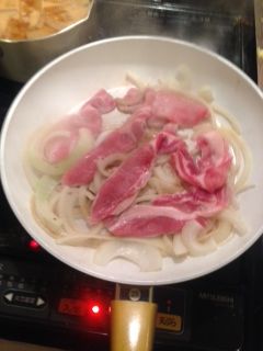 生姜焼きフライパン