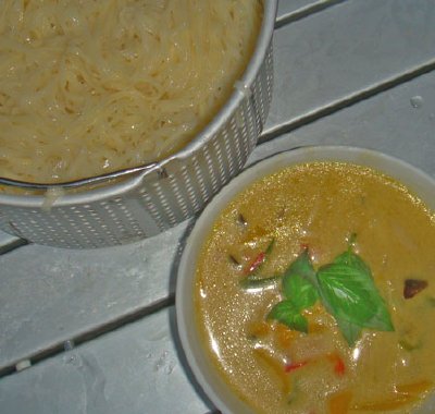 グリーンカレーつけ麺