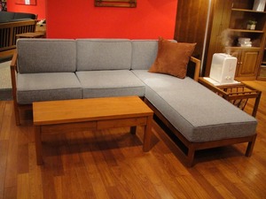 scanteak スキャンティークKORS コース2人掛けソファ チーク材