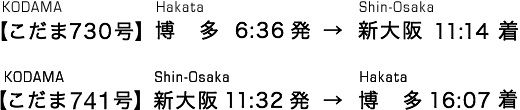 エヴァ号ダイヤ