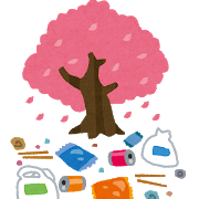 ohanami_gomi