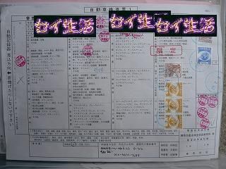 自動車検査票
