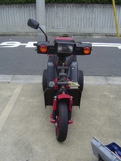 フロントバスケット外し後