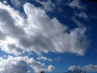 実家からの空