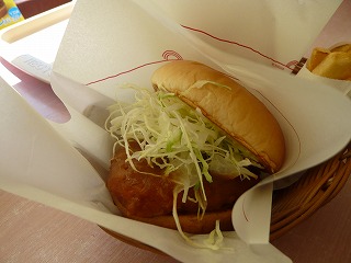 カレーチキンバーガー