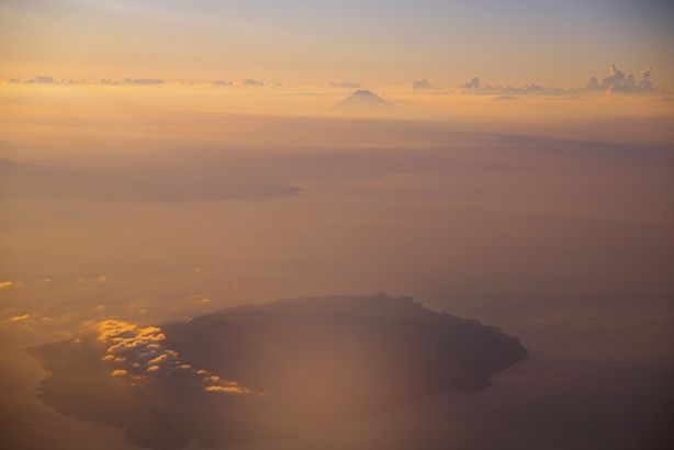 上空からの富士山
