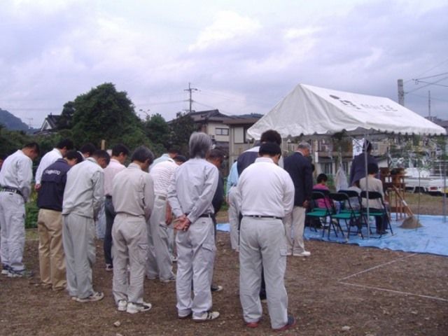 重富の家〜地鎮祭の様子