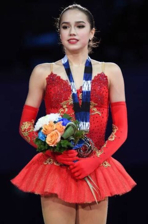 優勝したザギトワ選手
