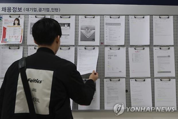 韓国の青年失業率が悪化