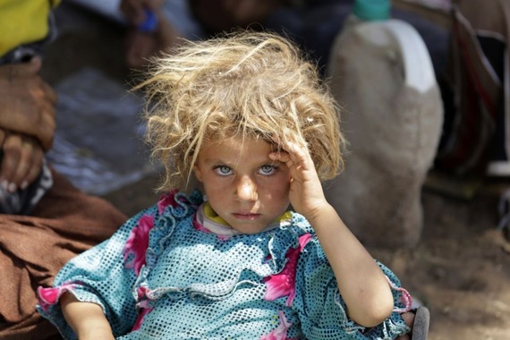 シリア人難民の少女
