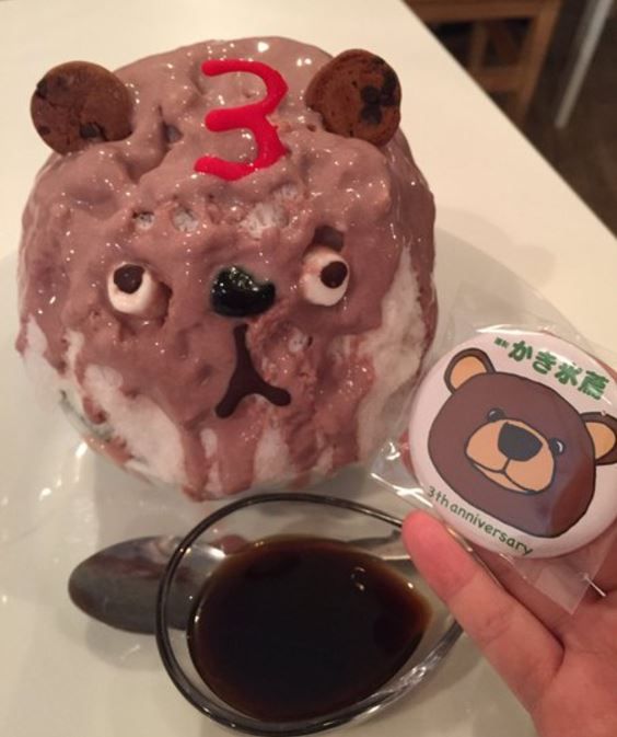 日本のマスコットかき氷