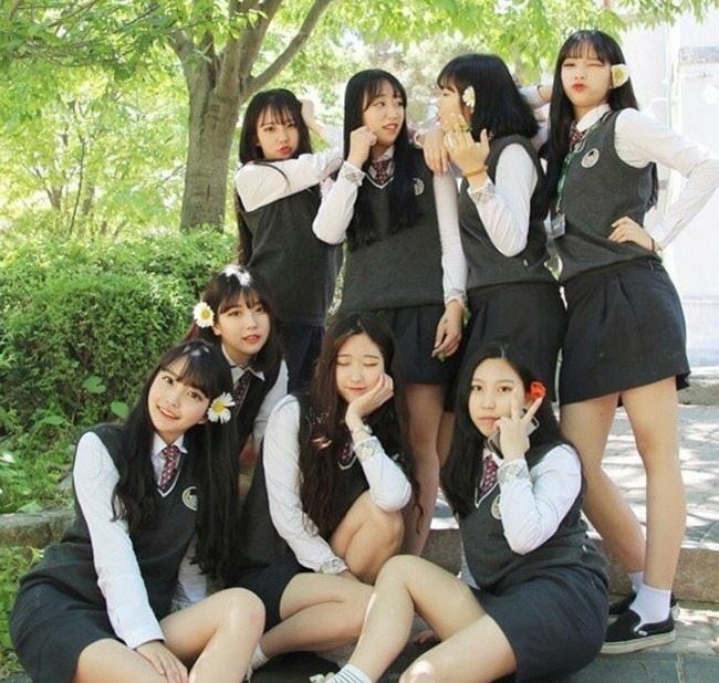 韓国の美人女子高生