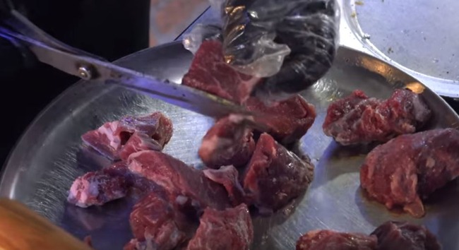 韓国のステーキ肉