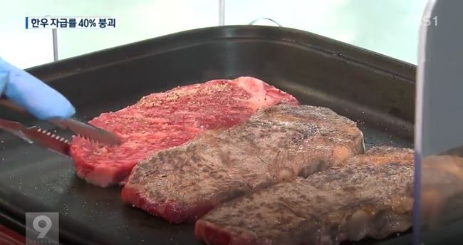 韓牛のステーキ
