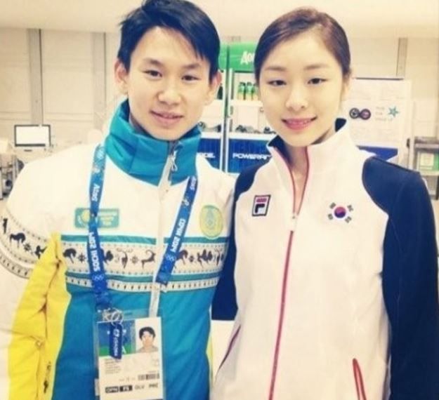 デニステン選手とキムヨナ