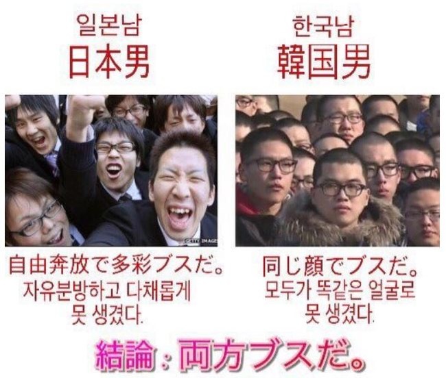 【日本人男性VS韓国人男性】日本人と韓国人の同年代の画像を比較した結果‥　韓国反応