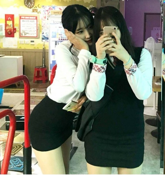 韓国の美少女女子高生