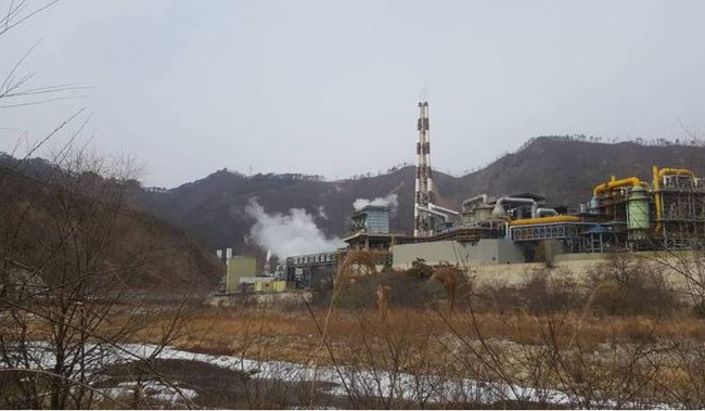 韓国の亜鉛精錬所