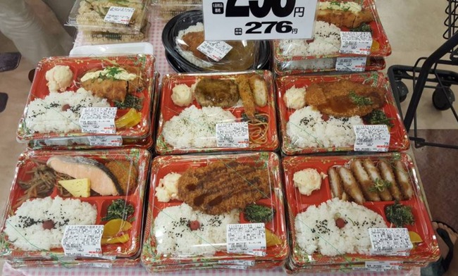 日本の激安コンビニ弁当